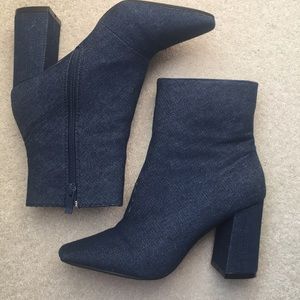 Denim Booties